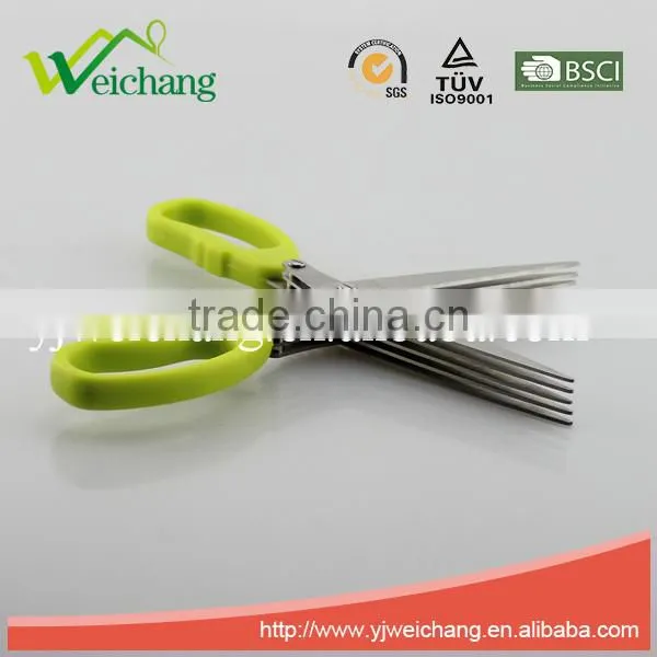 WCSC0532 Premium Soft Grip Stainless Steel Precision 5 LAYER BLADES SCISSOR New Design photo-2