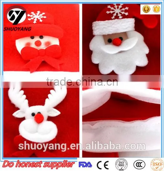 Custom Festival Decoration Silk Printing Christmas Santa Claus Hat For Kids photo-4