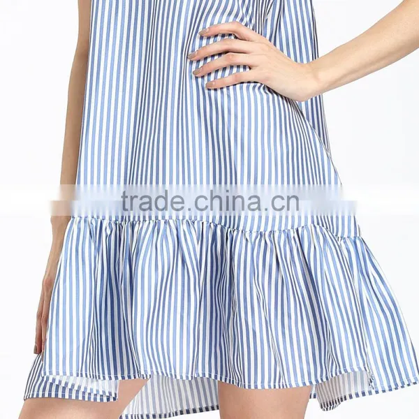 Domin Fashion Latest Blue Printing Silk Dress photo-2