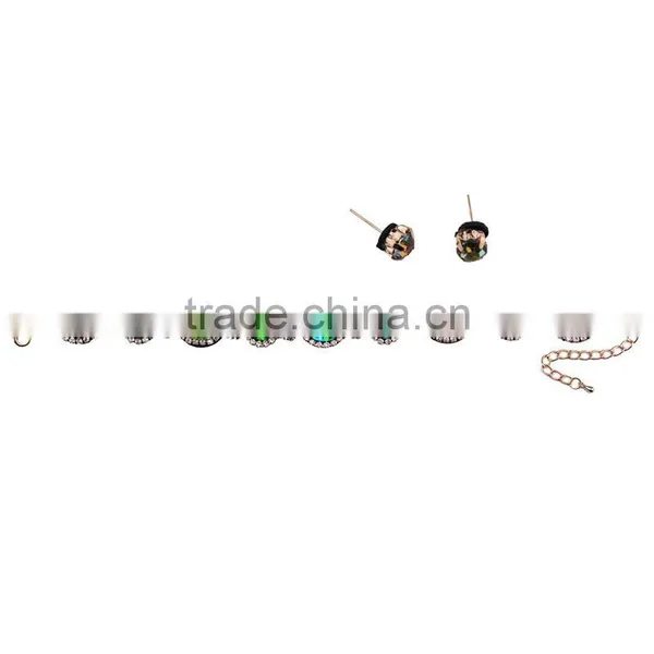 Women Fashionable Round Crystal Gem Stone Choker Necklace for Women Jewelry photo-4