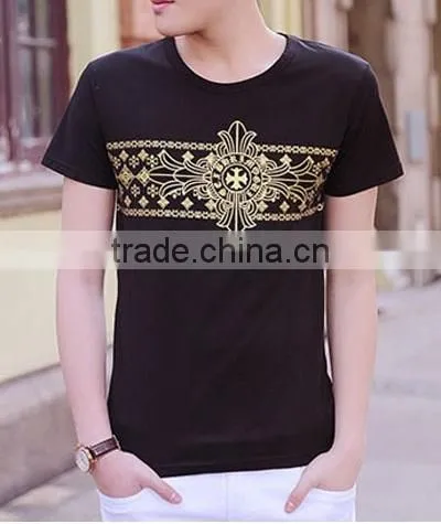 Manufactory Custom Logo Print T Shirt, 100% Coton Fabric,160gsm, Foil Printing photo-3