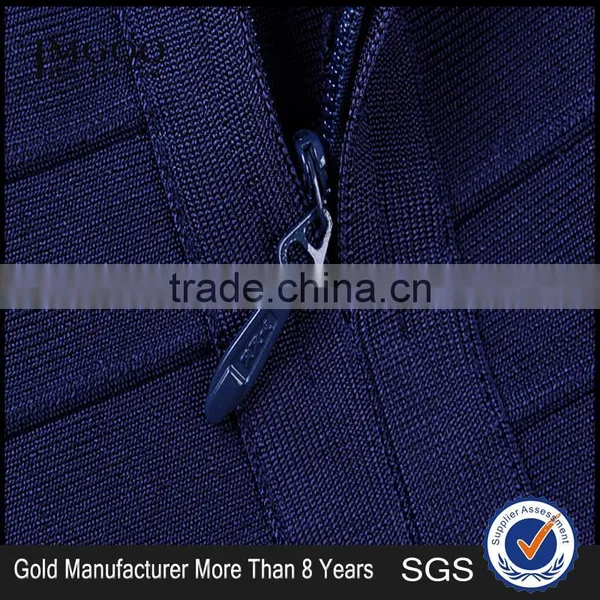 MGOO Cheap Clothes China Custom OEM/ODM Strapless Bodycon Dress Contrast Blue Party Dress Sexy Bandage Vestidos H206 photo-4