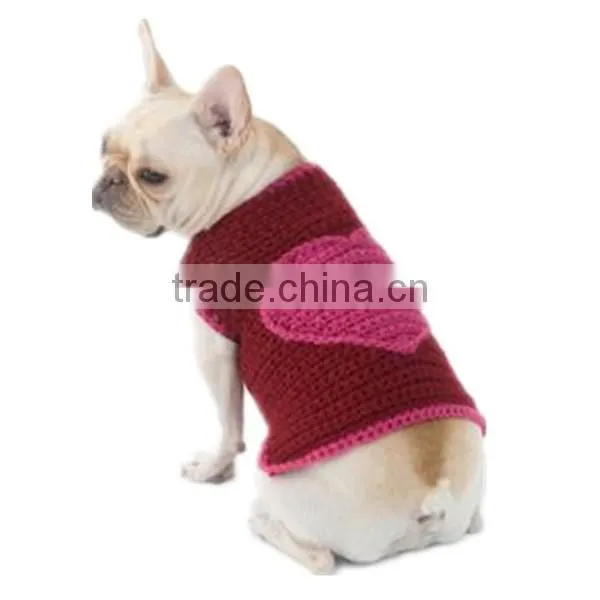 Wholesale Cheap Round Neck Short Sleeve Cable Dog Clothes Sweater photo-2