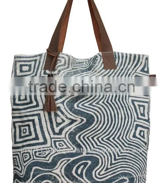 Jute Leather Tote photo-4