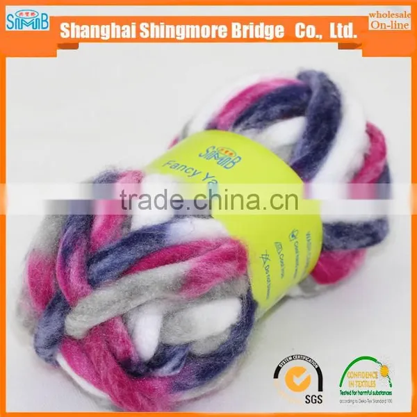 Chunky Knitting Yarn Supplier Cheap Wholesale Super Soft Chunky Yarn Acrylic for Knitting Sweater Hat photo-3