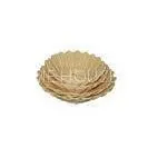 Rattan Oval Bread Basket in Beige For Storage