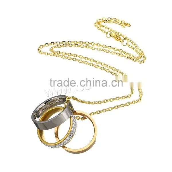 Necklaces Women 2017 Rhinestone Stainless Steel Necklace Wedding Jewelry Set photo-4