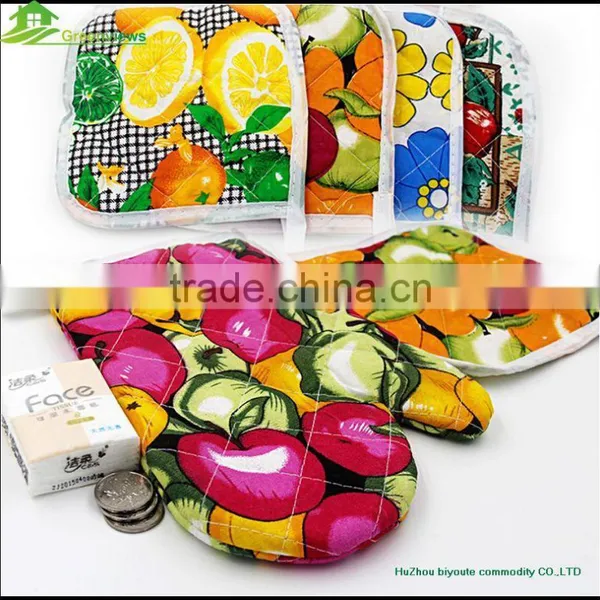 2pc Kitchen Set Oven Glove Pot Holder Cotton Printed Oven Mitt and Pot Holder Set for Kitchen photo-6