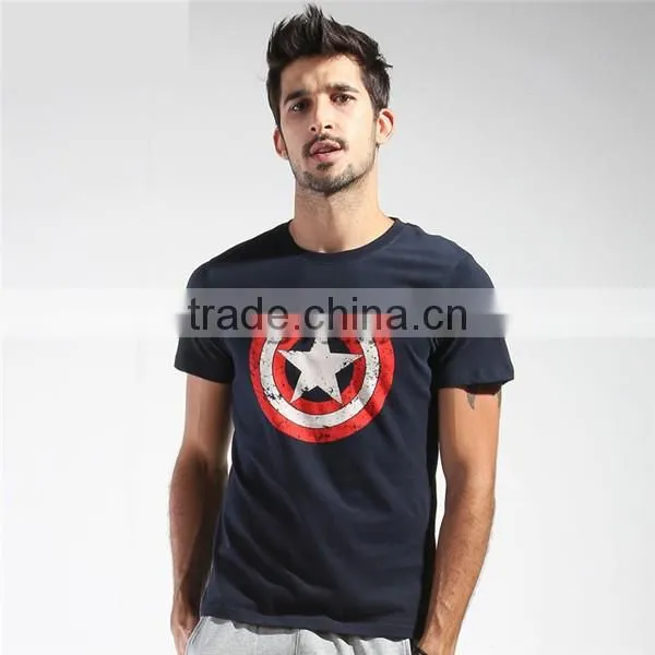 (New Arrival) Captain America T-Shirts for Man, 100% Cotton T-Shirts, Captain America Design T-Shirts