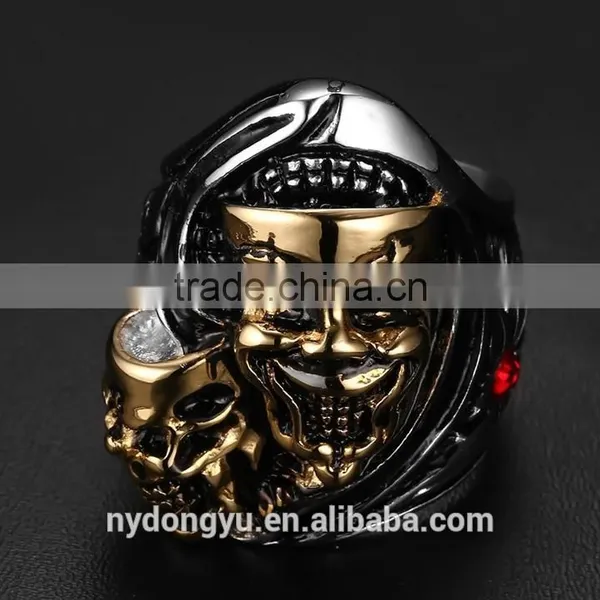 Skeleton Stainless Till Ring/creative Men Skeleton Ring/men Top Quality Ring photo-2