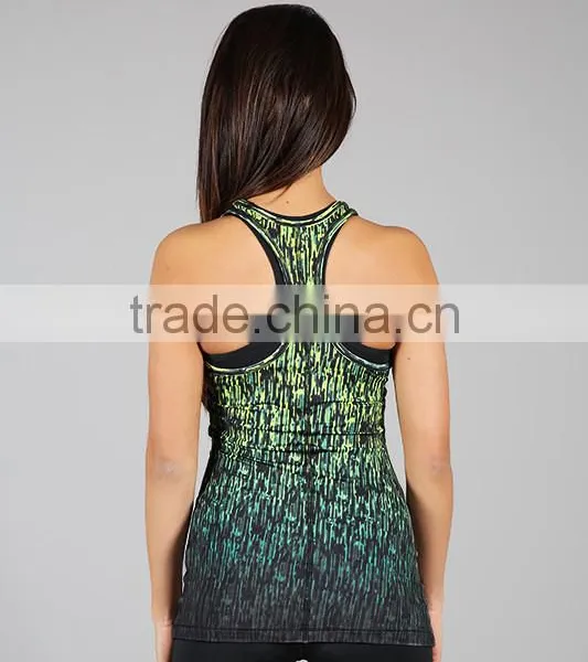 2016 Printing Fitness WomenTank Top With Wholesale Price photo-4