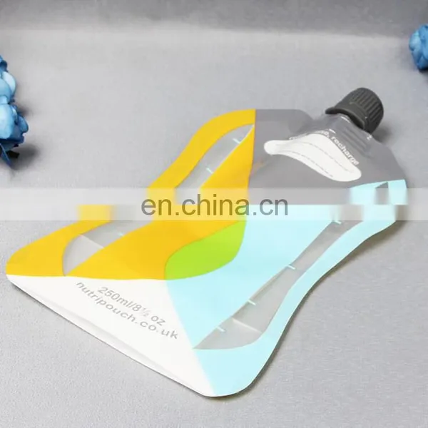 Reusable Custom Colorful Printing Plastic Liquid Stand up Spout Pouch Bag Drink Pouch With Spout photo-4