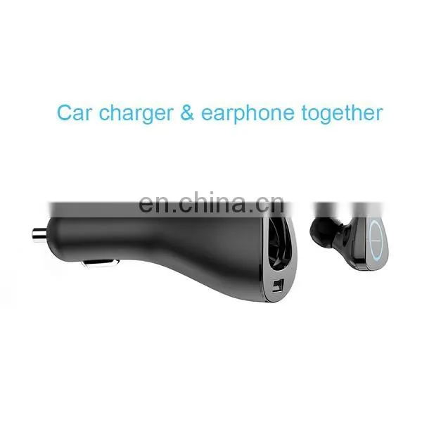 2 in 1 2.1A Car Charger + 4.1 Bluetooth Earphone photo-3