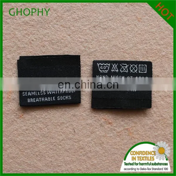 2015 Good Quality Private Woven Custom Hat Label With Low Price photo-3