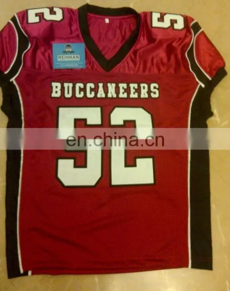 Custom American Football Jersey With Embroidery and Tackle Twill
