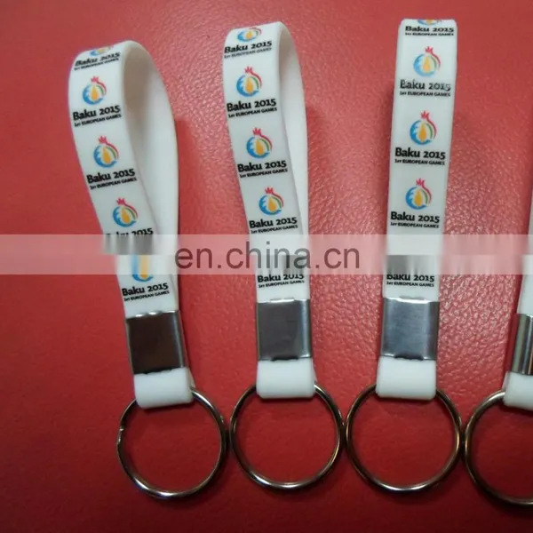 Factory Direct Sales Keychain Silicone Keyring Custom photo-6