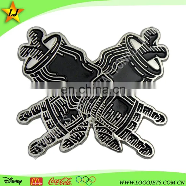 Factory Wholesale Custom Made Metal Name Soft Enamel Pin Badge photo-2