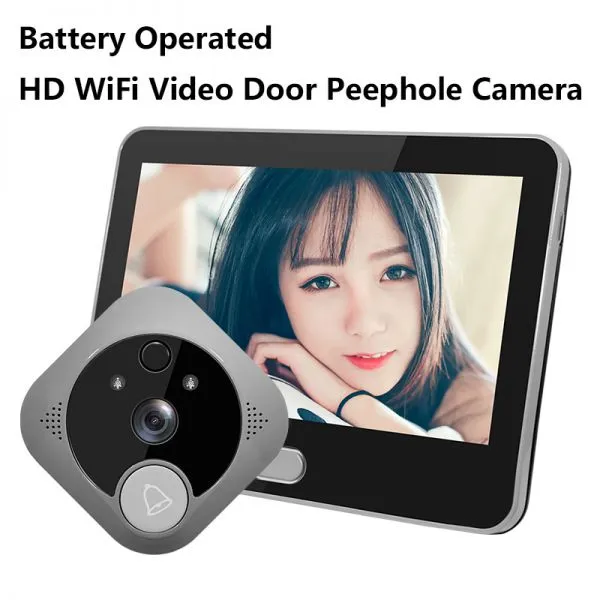 DongGuan Manufacturer Digital Door Peephole Viewer Battery Free Wireless Doorbell photo-2