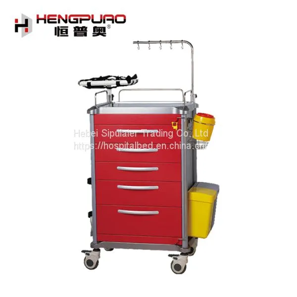 Korean Type ABS Emergency Trolley With Drawers