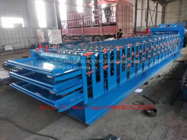 Roofing Sheet Roll Forming Machine Double Layer Metal Tile Making Machine photo-5