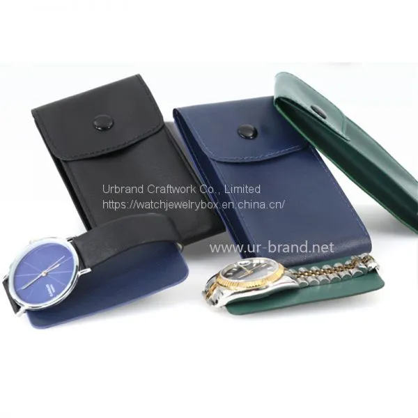 PU Leather Watch Jewelry Bag Simple Portable Watch Storage Bag Can be Customized With LOGO photo-5