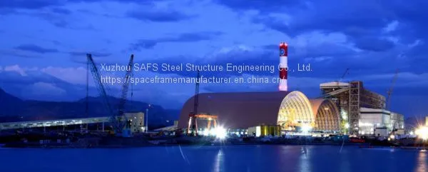 Prefabricated Arch Space Frame Light Steel For Coal Storage Shed photo-5