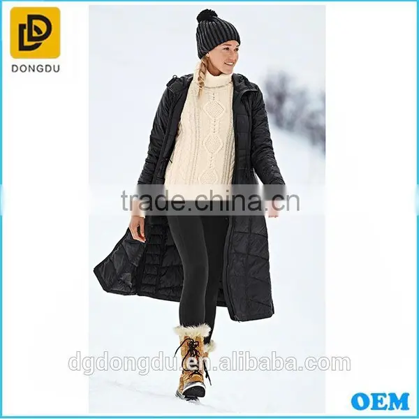 Promotion Best Quality Ultra Thin Long Down Jacket for Winter photo-2