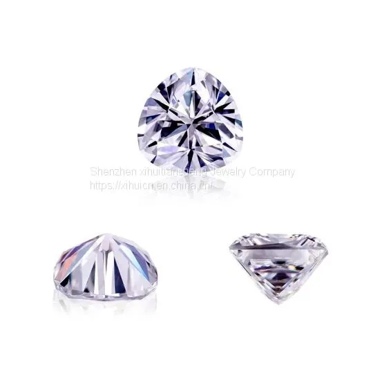 White Diamond Original Amazing Gh Color Moissanite Trillion Loose Stones