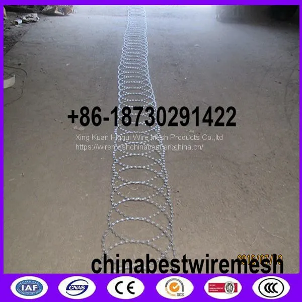 Iso BTO -22 Razor Wire Flat Wrap Coils Are Made Of High Tensile Razor Wire photo-3
