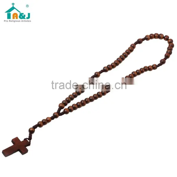 A&J Wood Rosary Catholic Necklace photo-3