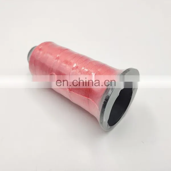 630D/2 Jueqi Factory Sale PET Dyed High Tenacity Sewing Thread Red photo-3