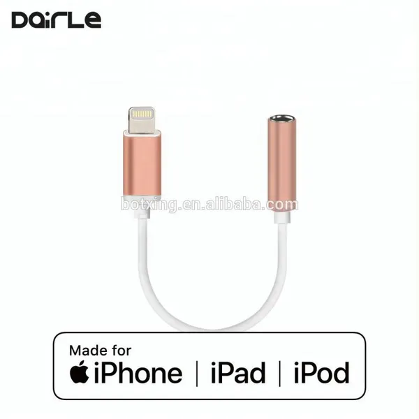 MFi Chip Jack Lightening Audio Charger Adapter for Apple Lightening 8pin to 3.5mm Headphone Jack Adapter photo-4