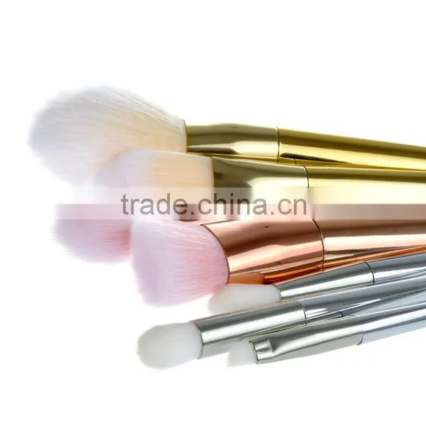 Metal Handle Makeup Brushes Rose Gold 7pcs Hot Sale photo-6