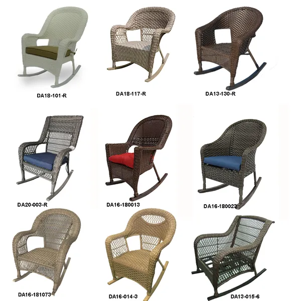 Jeco Patio Stackable Rocking Chair Rocker Runner Garden Rocker