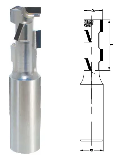 PCD Sizing Router Cutter, Z1+1