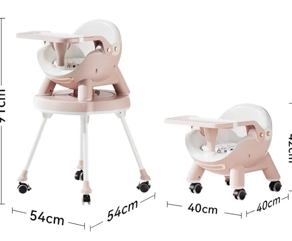 Multifunctional Foldable Household Children's Dining Chair, Portable Baby Dining Table Chair, Children's Rocking Chair（Wechat:13510231336） photo-2