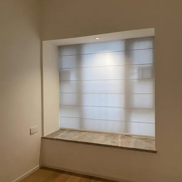 Manual Chain Control Roman Blinds For Bedroom Home Decor Window Treatment photo-3
