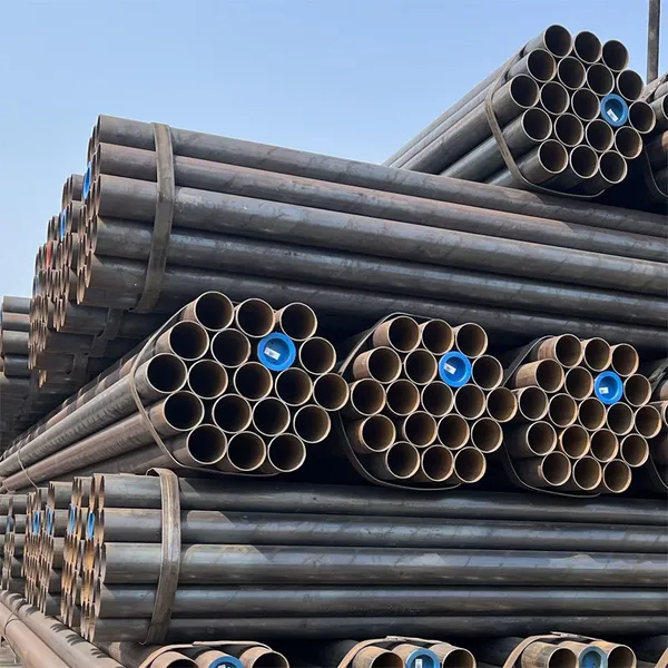 SCH 40 SCH 80 ERW Black Carbon Steel Welded Round Pipe photo-3