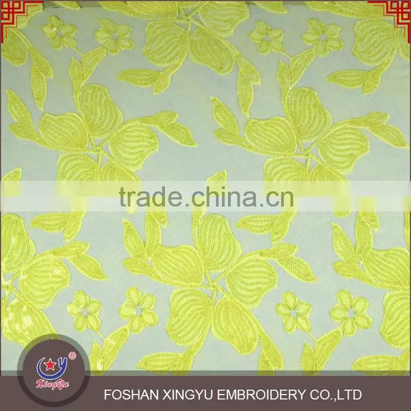 Sale High Quality Factory Latest Embroidery Designs Wholesale Sequin 100% Polyester Mesh Fabric photo-4