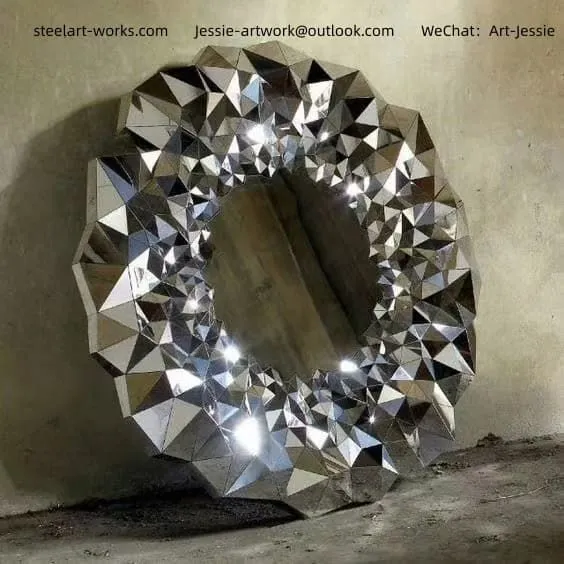 Stainless Steel Wall Background Decor for Hotel Space photo-5