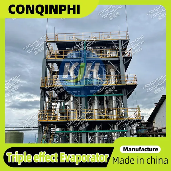 304 Stainless Steel Multi-effect Evaporator With PLC Control System photo-4