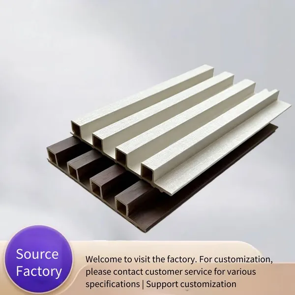 Eco-wood Interior Wall Panels, High-grade Wood Grain Laminated Ceiling, Wood-plastic Decoration Materials, and Grilles