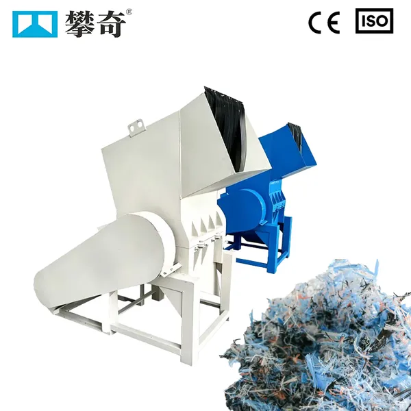 Plastic Crusher Machine Plastic Shredder Machine for Plastic Bottles Film Rubber Waste Recycling With Adjustable Screen