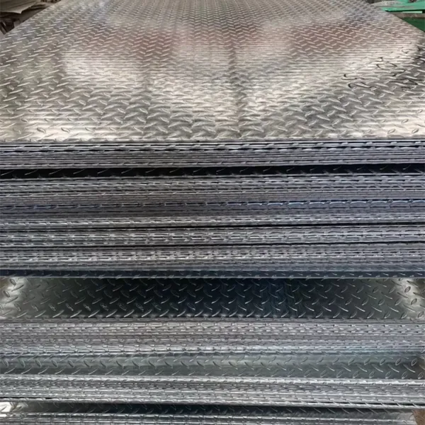 SS400 Ms Checkered Floor Carbon Q235B Hot Rolled Steel Plate Container Plate With Welding Bending Cutting Services 2mm-5mm photo-4