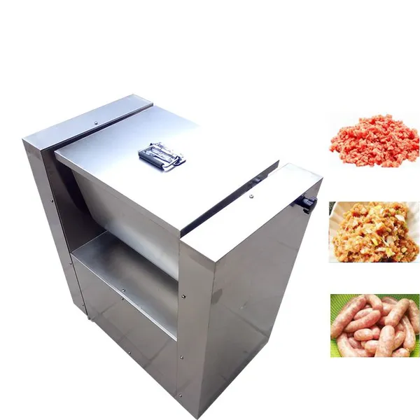 RL063 Industrial Meat Stuffing Mixer Stainless Steel Automatic Meat Mixer with Spiral Tooth Agitator for Even Mixing