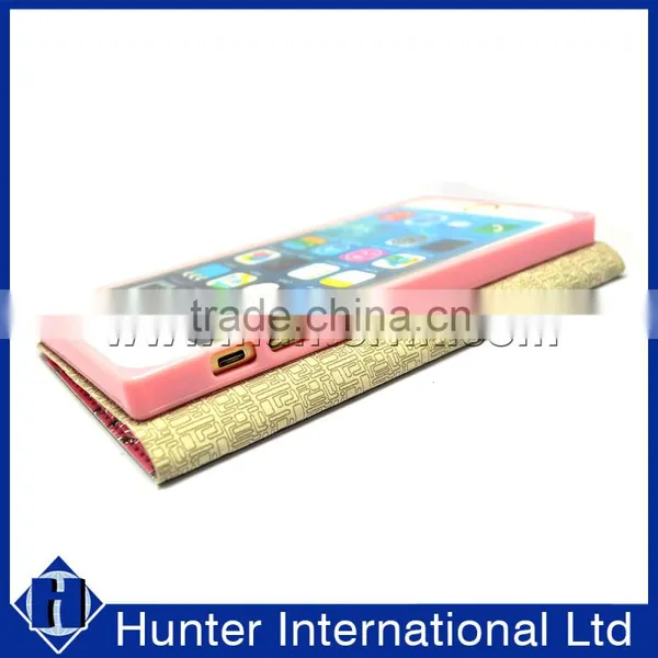 Diamond Leaf Two Window Book Case For IPhone6/6S photo-4