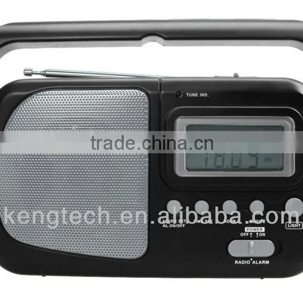Easy Carrying Radio With Big LCD Clock photo-2