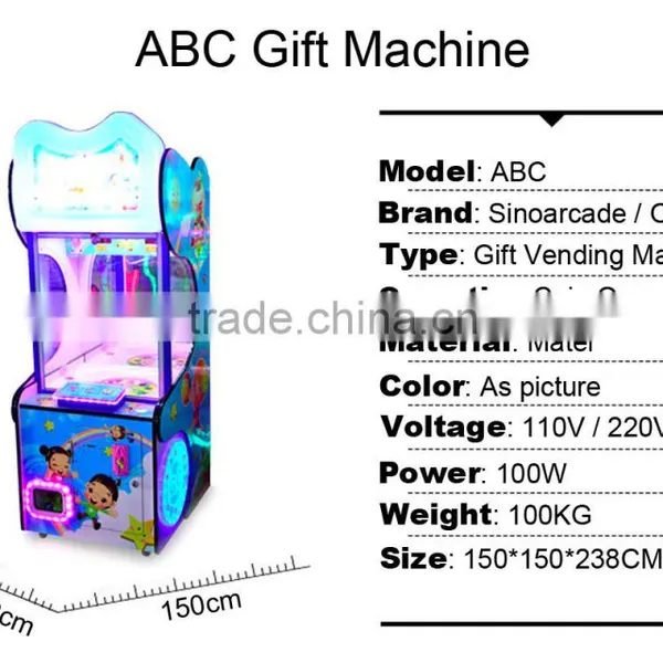 Sinoarcade Coin Op ABC Prize Quiz Bidding Lottery Game Machine Simulation photo-6