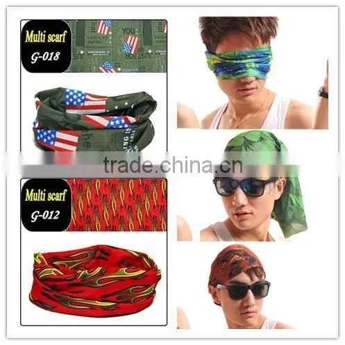 2015New Arrival Multi Functional Magic Headband Seamless Multi Scarves Face Mesh Face Mesh Bandanas Camping For Traveling