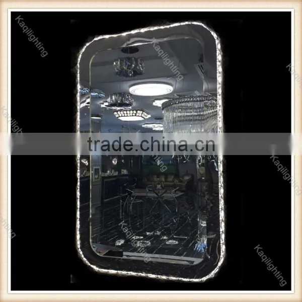 Zhongshan Factory Crystal Wall Mirror Lamp,Modern Led K9 Crystal Wall Light for Hotel,bar